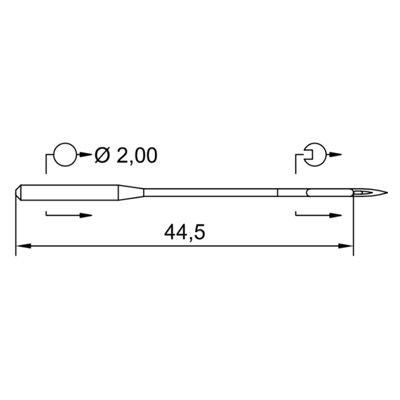 Schmetz 190 suk Canu 4725FB ^Skovtex.dk